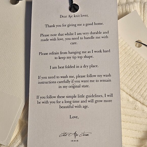 Aje Women’s Ivory L Ribbed Tank Top Minimalist Chic Quiet Luxury Capsule Wardrob - Picture 10 of 14